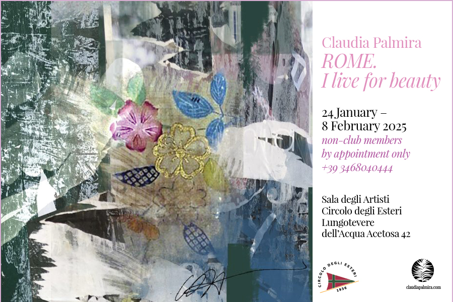 Claudia Palmira: “ROME. I live for beauty” – An Artistic Tribute to the Eternal City at the Circolo degli Esteri