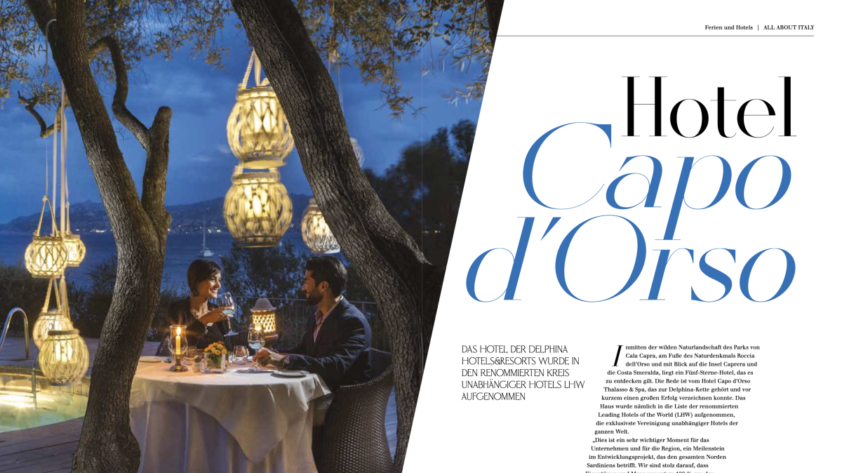 HOTEL CAPO D’ORSO: das Hotel der Delphina Hotels&Resorts